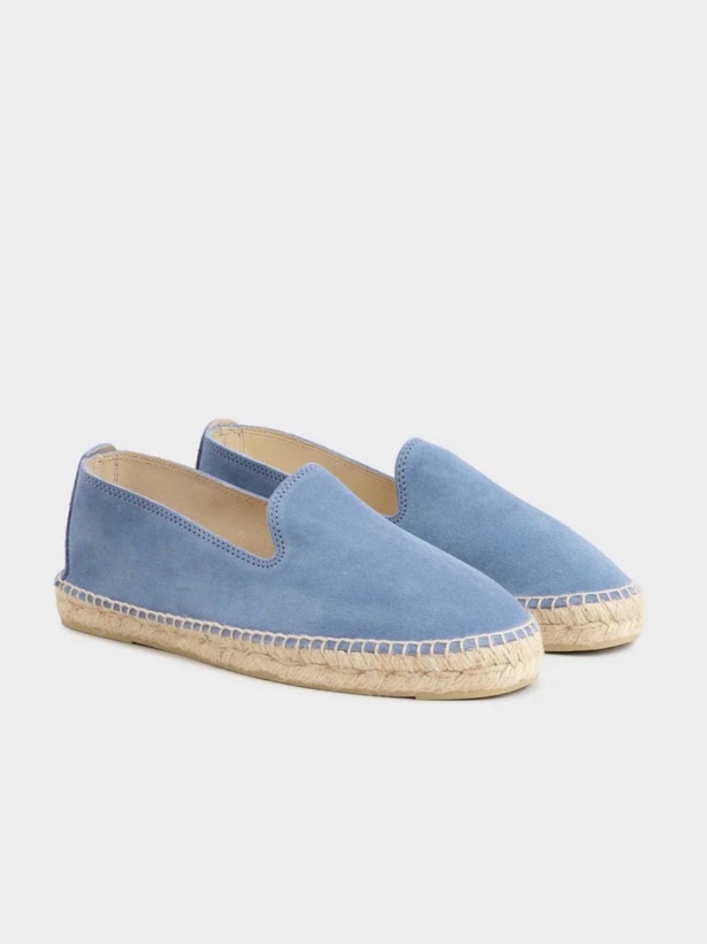 MANEBI Suede Espadrille Flats Hamptons Indigo EU41/US8 Women’s Flats Retail $190